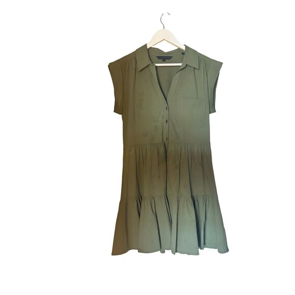 Veronica Beard NWOT Trisha Dress in Stone Army - Picture 5 of 11